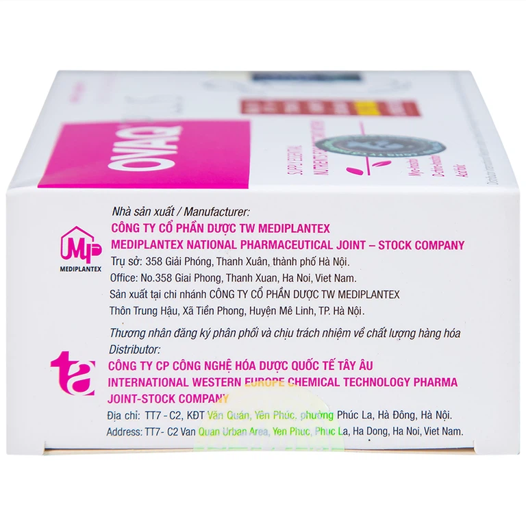 Viên uống OVAQ Plus TW Mediplantex bổ sung dinh dưỡng cho phụ nữ trước khi mang thai (30 Viên)