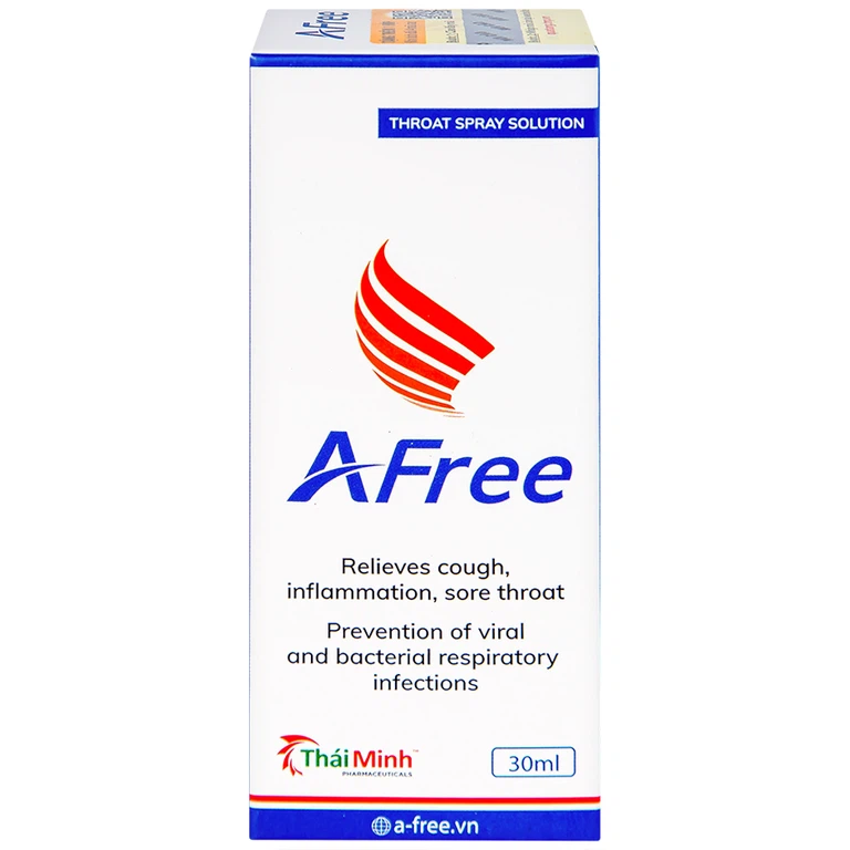 Dung dịch xịt họng Afree 30ml Thái Minh giảm ho, sưng viêm, đau rát họng