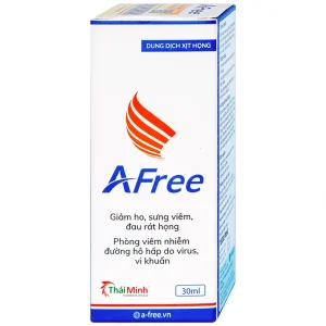 Dung dịch xịt họng Afree 30ml Thái Minh giảm ho, sưng viêm, đau rát họng