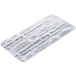Viên nén Paracetamol Stada 500mg điều trị các cơn đau đầu, đau thần kinh, đau răng (10 vỉ x 10 viên)