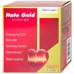 Viên uống Hato Gold Jpanwell cải thiện tim mạch, giảm khó thở, mệt mỏi, đau tức ngực (60 viên)