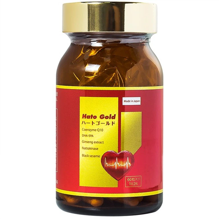 Viên uống Hato Gold Jpanwell cải thiện tim mạch, giảm khó thở, mệt mỏi, đau tức ngực (60 viên)