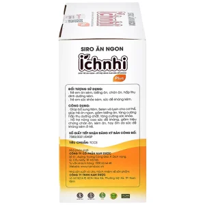 Siro Ích Nhi Plus Nam Dược bổ sung kẽm, seien và lysin giúp trẻ ăn ngon (4 vỉ x 5 ống x 10ml)