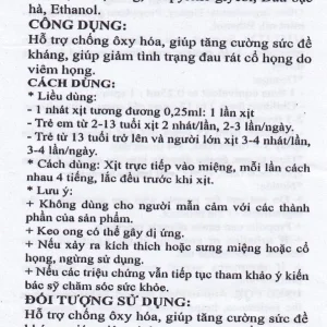 Xịt keo ong Vitatree Super Propolis Spray Complex With Honey hỗ trợ chống oxy hóa, giảm đau rát họng (30ml)