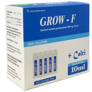 Dung dịch Grow - F Hanapharm điều trị tình trạng thiếu Calci (20 ống x 10ml)