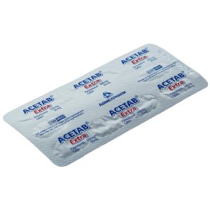 Thuốc Acetab Extra Agimexpharm điều trị triệu chứng cảm cúm (10 vỉ x 10 viên)