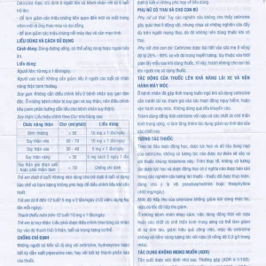 Thuốc Cetirizine Stada 10mg điều trị viêm mũi dị ứng, mày đay (10 vỉ x 10 viên)