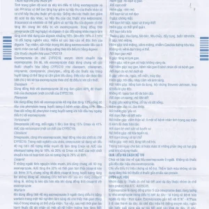 Thuốc Esomeprazole Stada 40mg điều trị trào ngược dạ dày, thực quản (2 vỉ x 10 viên)