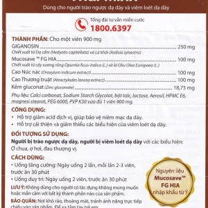 Viên uống Bình Vị Thái Minh hỗ trợ giảm acid dịch vị, giúp bảo vệ niêm mạc dạ dày (80 viên)