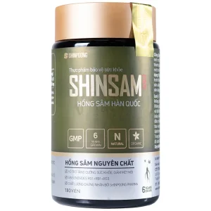 Viên uống Hồng Sâm Hàn Quốc Shinsam Shinpoong Deawoo hỗ trợ tăng cường sức khỏe (180 viên)
