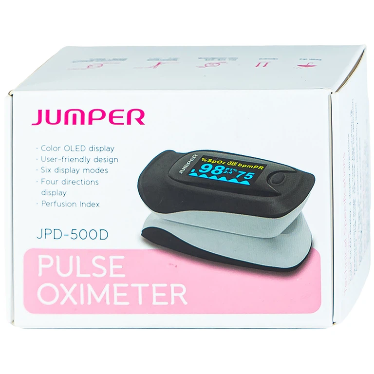Máy đo nồng độ oxy trong máu Jumper JPD 500D Oled thiết kế nhỏ gọn và sử dụng dễ dàng