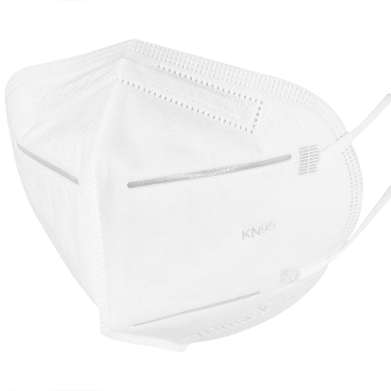 Khẩu trang y tế cao cấp KN95 3Hmask Vĩnh Tiến màu trắng hỗ trợ ngăn khói, bụi, kháng khuẩn (12 cái)