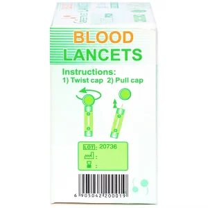 Kim lấy máu Blood Lancets Greetmed dùng cho máy đo đường huyết (100 cái)