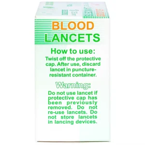 Kim lấy máu Blood Lancets Greetmed dùng cho máy đo đường huyết (100 cái)