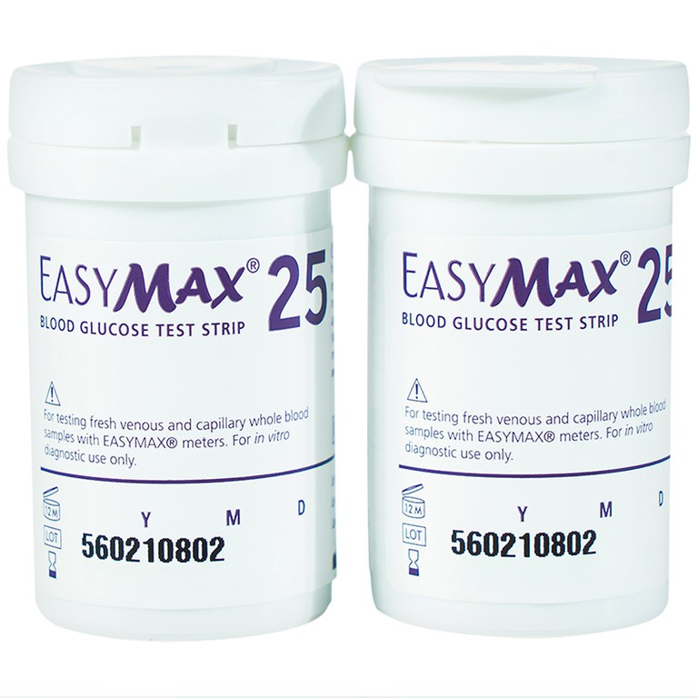 Que thử đường huyết Easy Max cho kết quả trong 5 giây (50 cái)