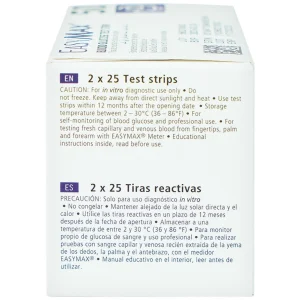 Que thử đường huyết Easy Max cho kết quả trong 5 giây (50 cái)