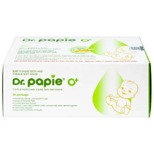Gạc răng miệng Dr.Papie làm sạch và bảo vệ răng miệng cho bé (30 gói)