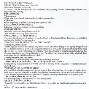 Thuốc Immutes Capsule 80mg Austin hỗ trợ tăng cường hệ miễn dịch (6 vỉ x 10 viên)