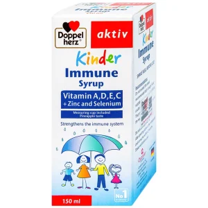 Siro Kinder Immune Doppelherz Aktiv cung cấp các vitamin và khoáng chất (150ml)