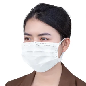 Khẩu trang y tế Safefit màu trắng 4 lớp hỗ trợ ngăn khói, bụi, kháng khuẩn (50 cái)