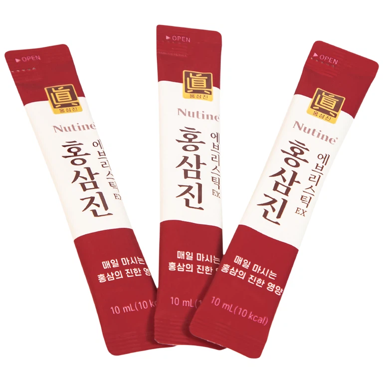 Nước Hồng Sâm Cô Đặc Hongsamjin Everystick EX hỗ trợ bồi bổ cơ thể, tăng cường sức khỏe (30 gói x 10g)