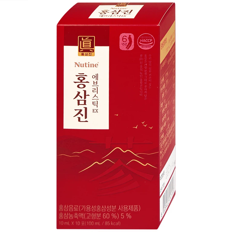 Nước Hồng Sâm Cô Đặc Hongsamjin Everystick EX hỗ trợ bồi bổ cơ thể, tăng cường sức khỏe (30 gói x 10g)