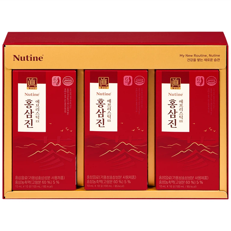 Nước Hồng Sâm Cô Đặc Hongsamjin Everystick EX hỗ trợ bồi bổ cơ thể, tăng cường sức khỏe (30 gói x 10g)