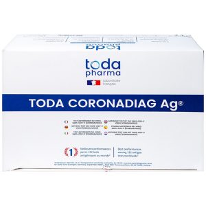 Bộ kit test nhanh Covid Toda Coronadiag Ag độ nhạy lên tới 98,6%, độ đặc hiệu 100% (20 kit)