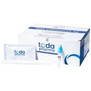Bộ kit test nhanh Covid Toda Coronadiag Ag độ nhạy lên tới 98,6%, độ đặc hiệu 100% (20 kit)