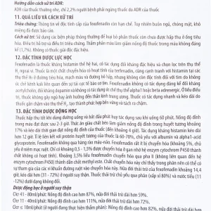 Thuốc Farica 120 Benovas điều trị viêm mũi dị ứng theo mùa (1 vỉ x 10 viên)