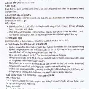 Thuốc Farica 120 Benovas điều trị viêm mũi dị ứng theo mùa (1 vỉ x 10 viên)