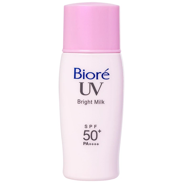 Sữa chống nắng trang điểm Bioré UV Bright Milk SPF50+ PA++++ nâng tông da sáng hồng tự nhiên cho mặt (30ml)