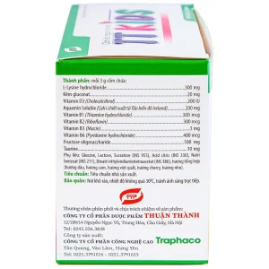 Cốm ăn ngon trẻ em TT KIDS Traphaco hỗ trợ tăng hấp thu dinh dưỡng, tăng cường sức khỏe (20 gói x 3g)