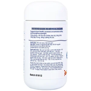 Viên nhai Kids Smart DHA 300mg Triple Strength Nature's Way hỗ trợ sức khỏe não bộ (50 viên)