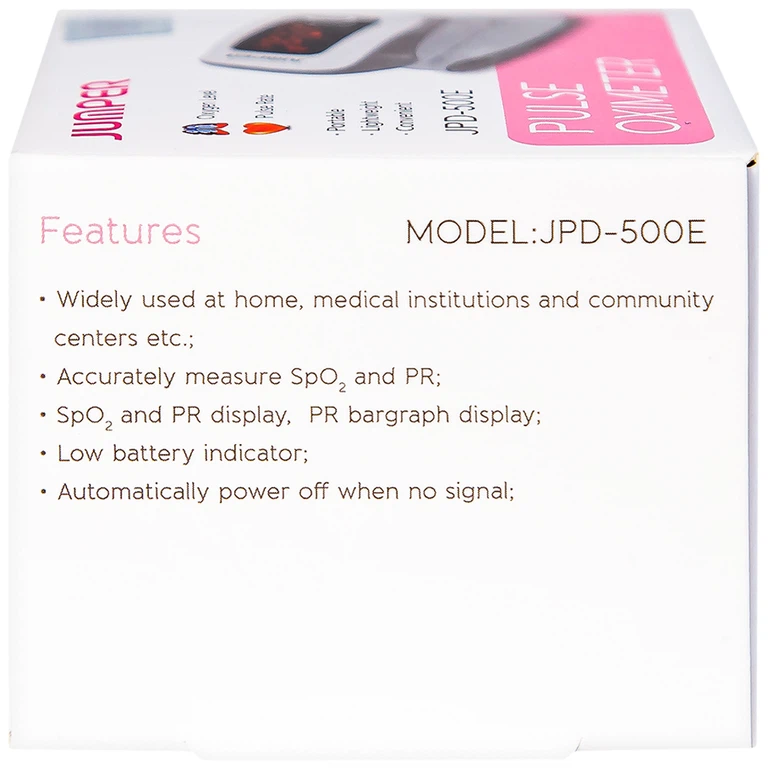 Máy đo nồng độ oxy trong máu Jumper JPD 500E Led thiết kế nhỏ gọn và sử dụng dễ dàng