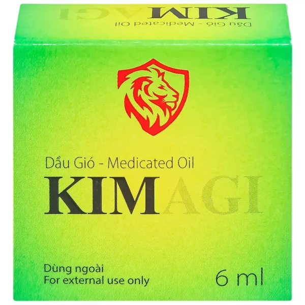 Dầu gió Kimagi Agimexpharm giữ ấm cơ thể, xông hơi giải cảm (10 chai x 6ml)
