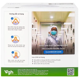 Khẩu trang 5 lớp VG95 ngăn ngừa dị vật, bụi mịn và siêu mịn