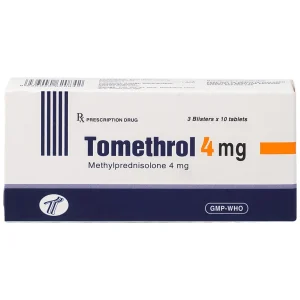 Thuốc Tomethrol 4mg điều trị rối loạn do thấp khớp ( 3 vỉ x 10 viên)