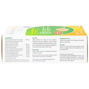 Viên uống CumarGold Daily CVI Pharma bảo vệ niêm mạc dạ dày, ruột (2 vỉ x 10 viên)