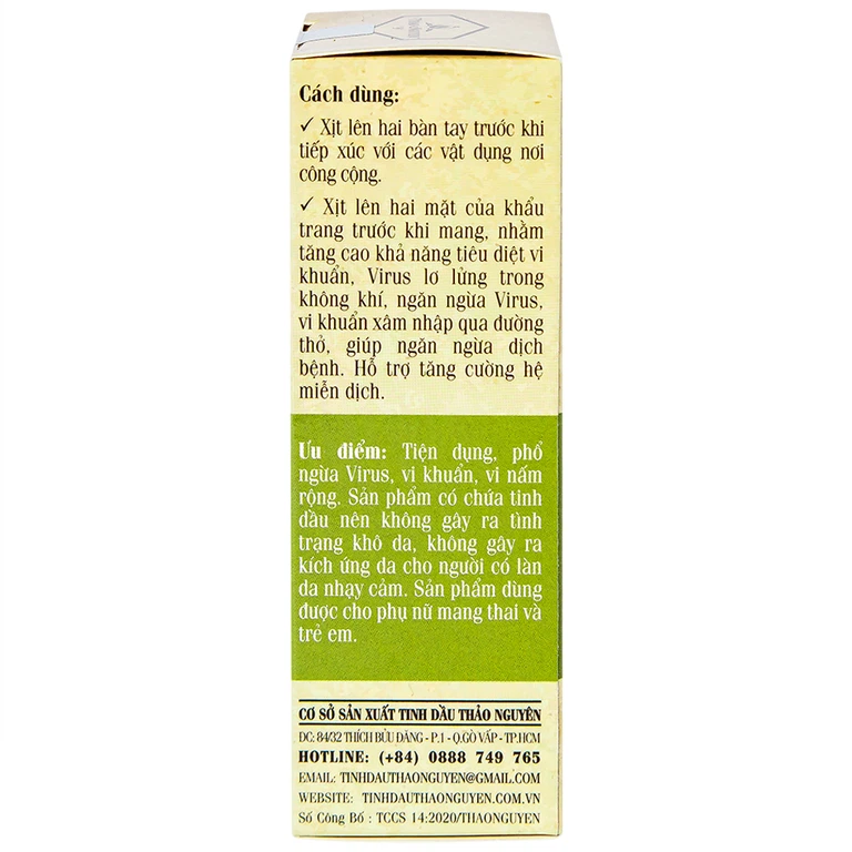 Tinh dầu Thảo Nguyên hương sả chanh 30ml đuổi muỗi và côn trùng, khử khuẩn