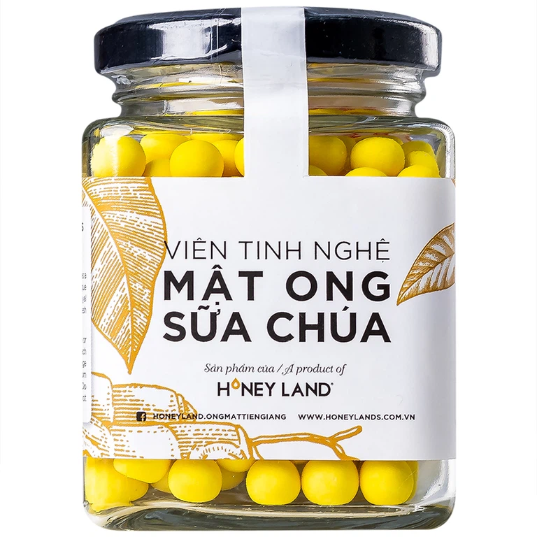 Viên Tinh Nghệ Mật Ong Sữa Chúa Honeyland tăng cường đề kháng, sức khỏe (120g)