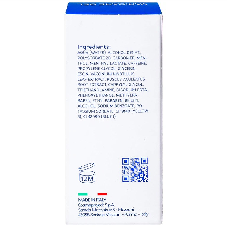 Gel Varicare Medicosh hỗ trợ làm giảm các triệu chứng suy giãn tĩnh mạch chân (50ml)