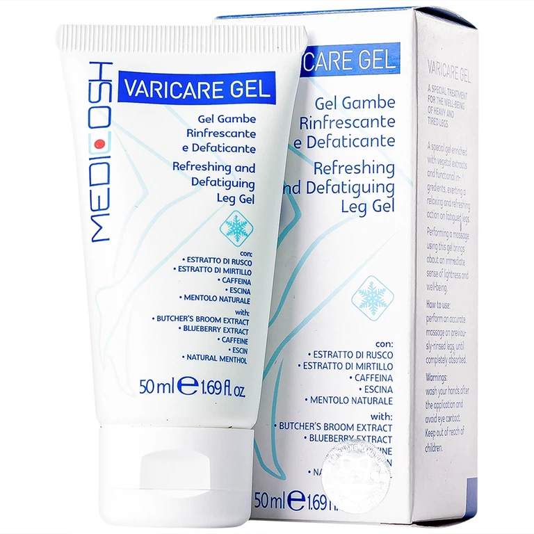 Gel Varicare Medicosh hỗ trợ làm giảm các triệu chứng suy giãn tĩnh mạch chân (50ml)
