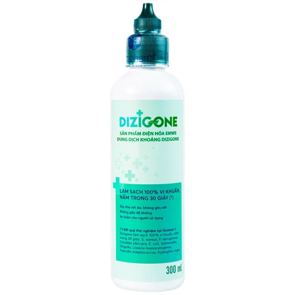 Dung dịch khoáng Dizigone Terrapharm làm sạch vi khuẩn trong 30 giây, vệ sinh răng miệng, khử mùi (300ml)