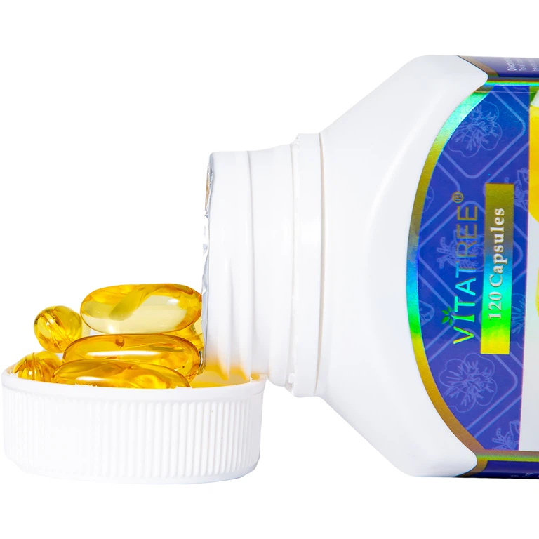 Viên uống Evening Primrose Oil Vitatree hỗ trợ giảm triệu chứng của tiền kinh nguyệt (120 viên)