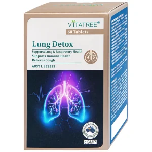 Viên uống Lung Detox Vitatree hỗ trợ giảm ho, tăng cường sức đề kháng cho cơ thể (60 viên)