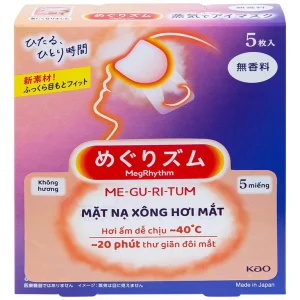 Mặt nạ xông hơi mắt MegRhythm KAO không hương dễ chịu, thư giãn đôi mắt (5 miếng)