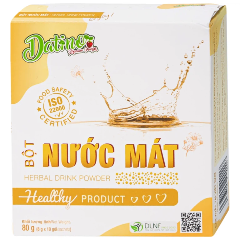 Bột Nước Mát Herbal Drink Powder Datino thanh nhiệt, giải độc, mát gan, lợi tiểu (10 gói x 8g)