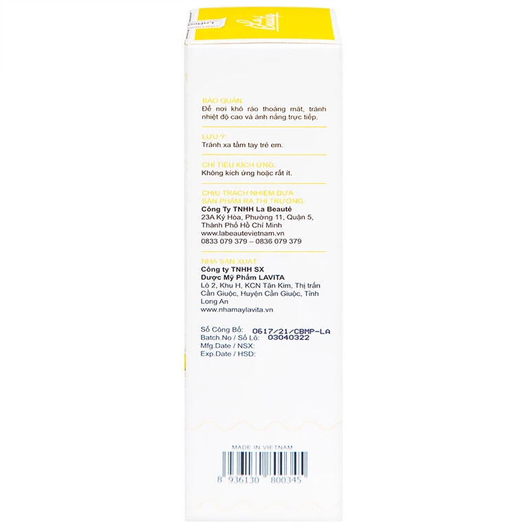 Nước hoa hồng La Beauty không chứa cồn dưỡng ẩm, làm mềm da (150ml)