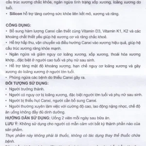 Viên uống OsteoBlast Henry Blooms bổ sung Canxi, Vitamin D3 và khoáng chất thiết yếu (60 viên)